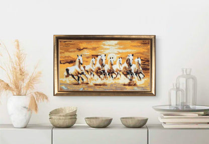 Bead embroidery kit Horses DIY