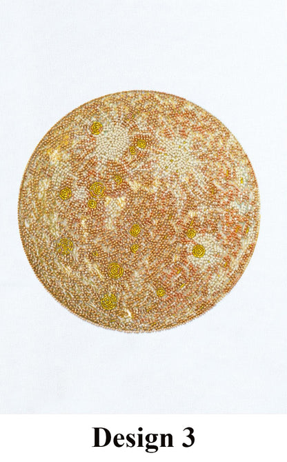 Bead Embroidery Kit Moon DIY Abris Art