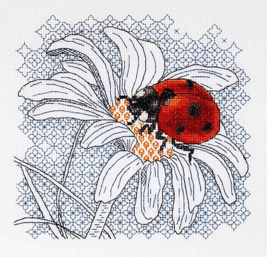 Counted Cross Stitch Kit Ladybug DIY Alisena