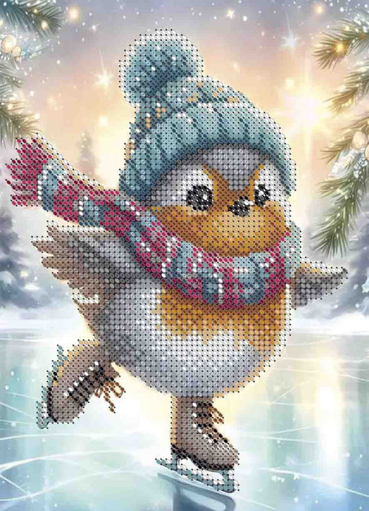 Bead Embroidery Kit Funny bird DIY