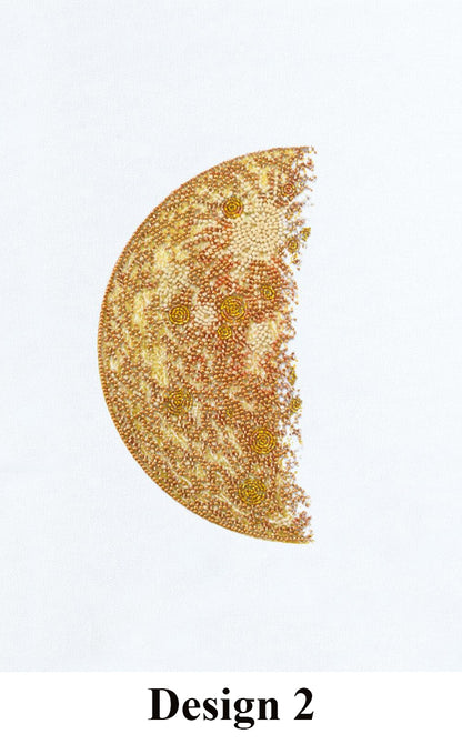Bead Embroidery Kit Moon DIY Abris Art