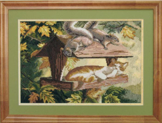 Counted Cross Stitch Kit Cat DIY Charivna mit
