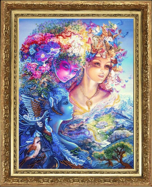 Bead Embroidery Kit Three Graces DIY