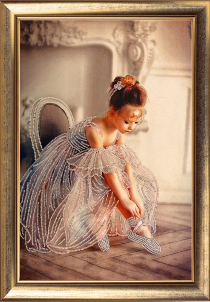 Bead embroidery kit Ballerina DIY