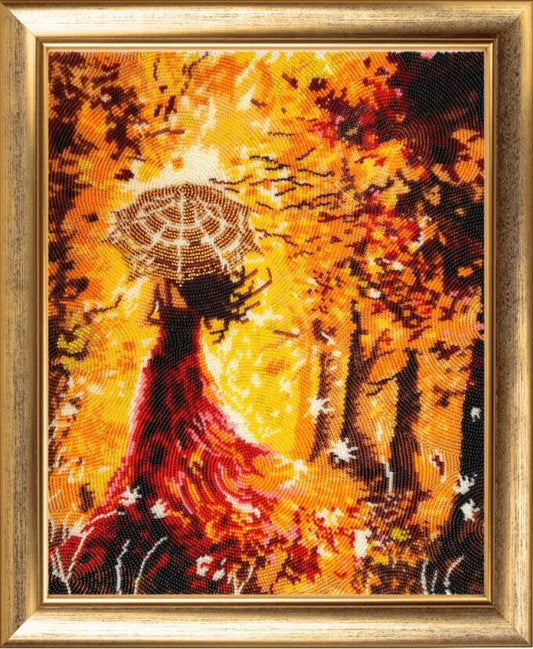 Bead embroidery kit Walk in the woods DIY