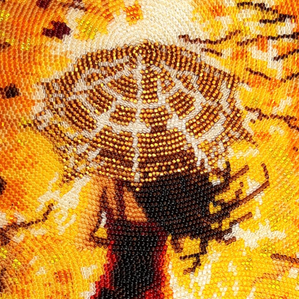 Bead embroidery kit Walk in the woods DIY