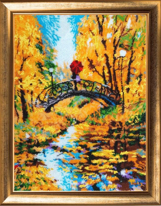 Kit complet de broderie de perles Pont d'automne DIY