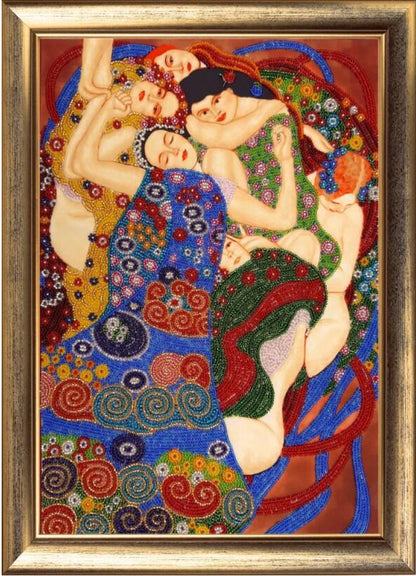 Bead embroidery kit Ladies Klimt DIY