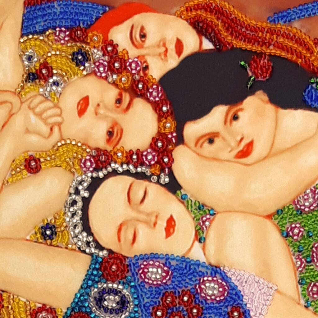 Bead embroidery kit Ladies Klimt DIY