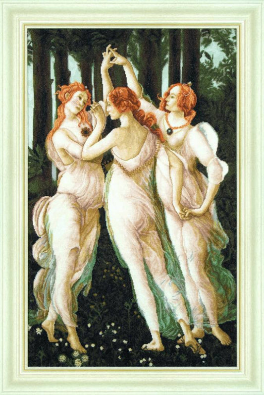 Counted Cross Stitch Kit Spring DIY Charivna mit