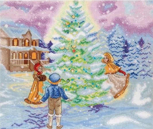 Counted Cross Stitch Kit Christmas tree DIY Alisena