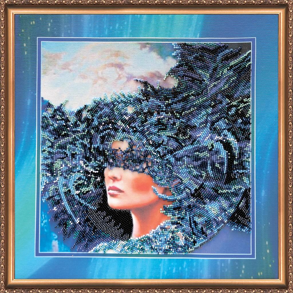 Bead Embroidery Kit Water element DIY Abris Art