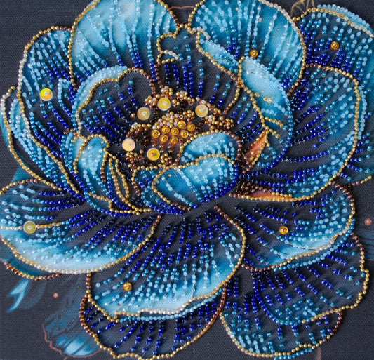Bead Embroidery Kit Luxurious Flower DIY Abris Art