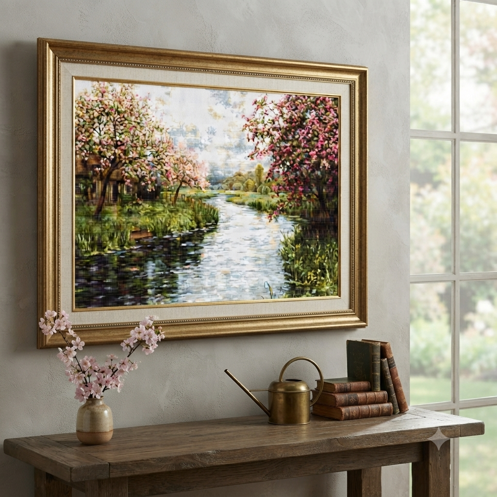 Gobelin kit Needlework Tapestry Kit Spring Landscape DIY Luca-S