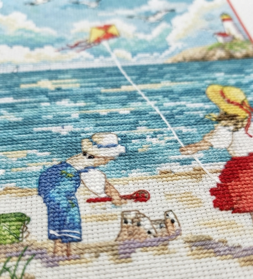 Gezähltes Kreuzstich-Set Azure Coast DIY Olanta