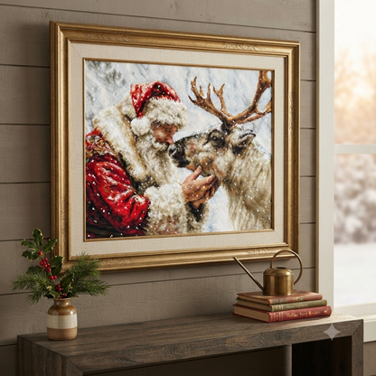 Gobelin kit Needlework Tapestry Kit Santa DIY Luca-S