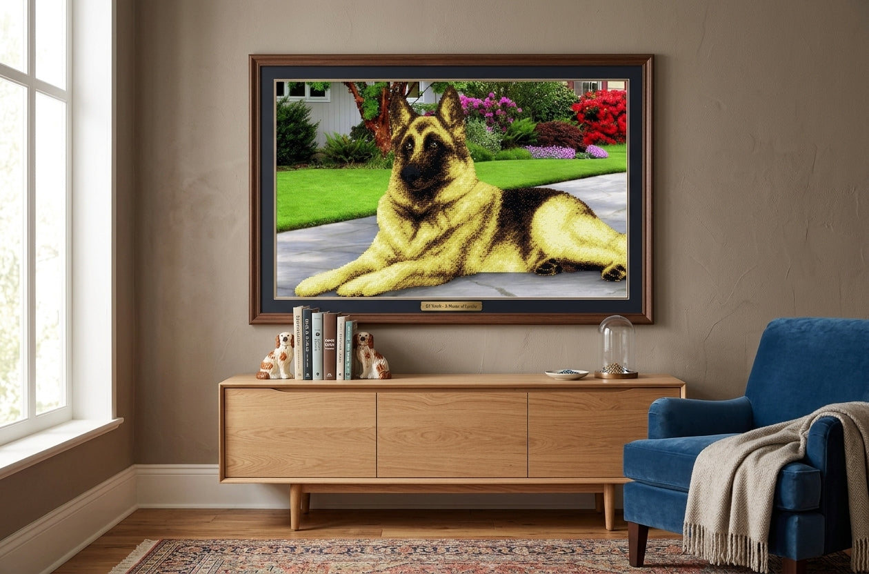 Bead Embroidery Kit "German Shepherd" DIY
