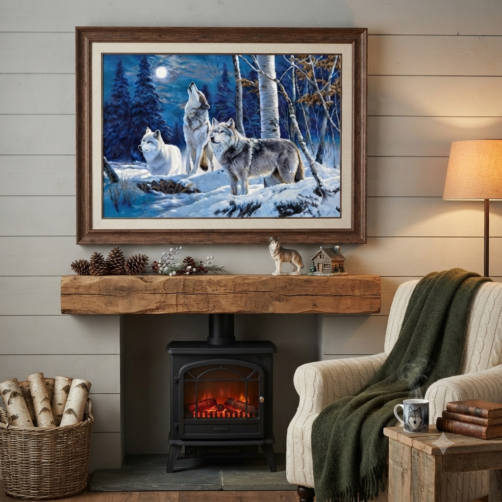 Gobelin kit Needlework Tapestry Kit Wolves DIY by Luca-S