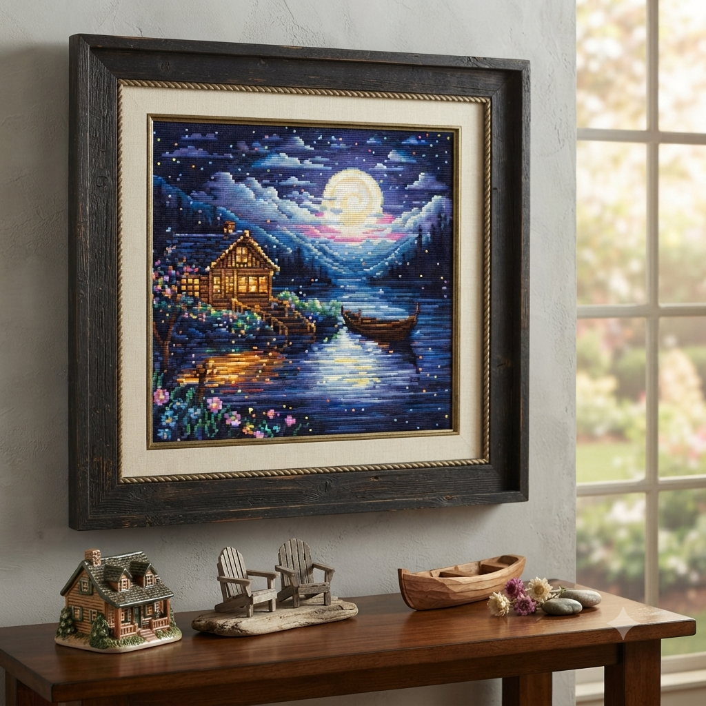 Gobelin kit Needlework Tapestry Kit Spring night DIY Luca-S