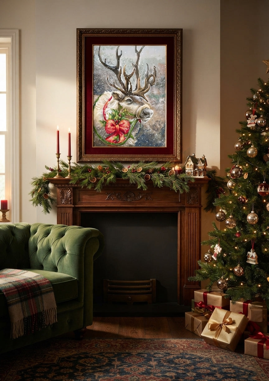 Gobelin kit Needlework Tapestry Kit "Christmas deer" DIY by Luca-S