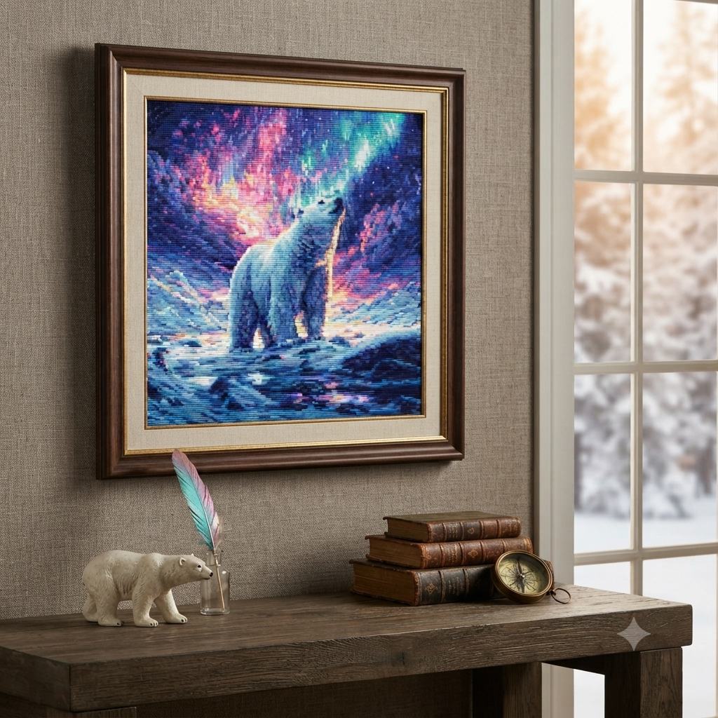Gobelin kit Needlework Tapestry Kit Northern Lights DIY Luca-S