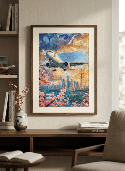 Counted Cross stitch kit "Higher Than the Sky" DIY by Abris Art