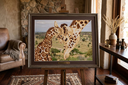 Bead Embroidery Kit "Giraffes" DIY