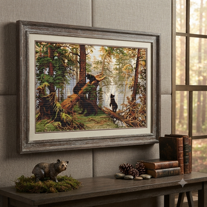 Gobelin kit Needlework Tapestry Kit Morning in the pine forest DIY Luca-S