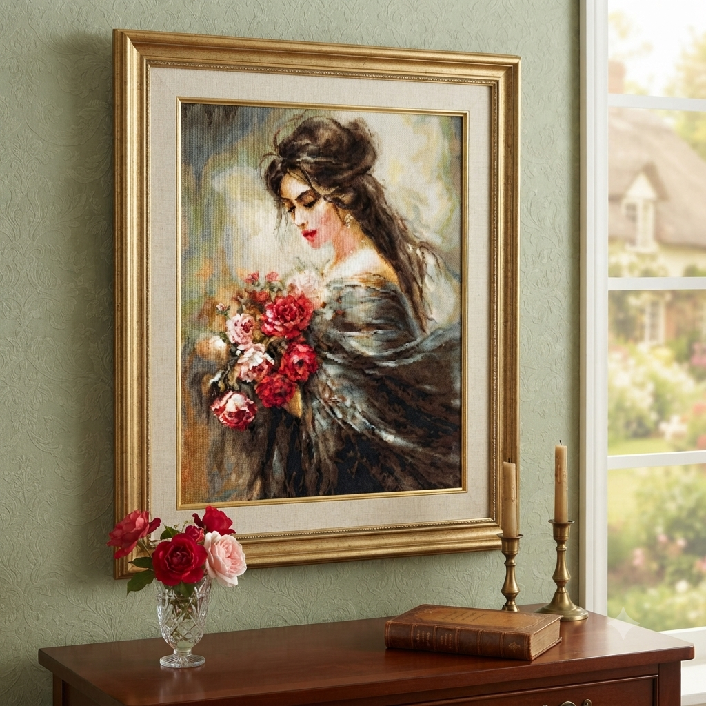 Gobelin kit Needlework Tapestry Kit Carefree beauty DIY Luca-S