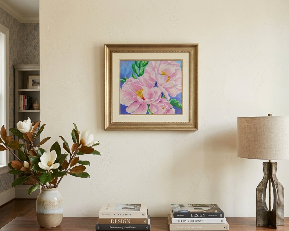 Bead Embroidery Kit "Peonies Flowers" DIY