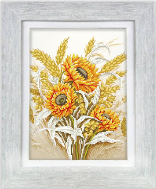 Bead Embroidery Kit Sunflowers DIY Kolorova