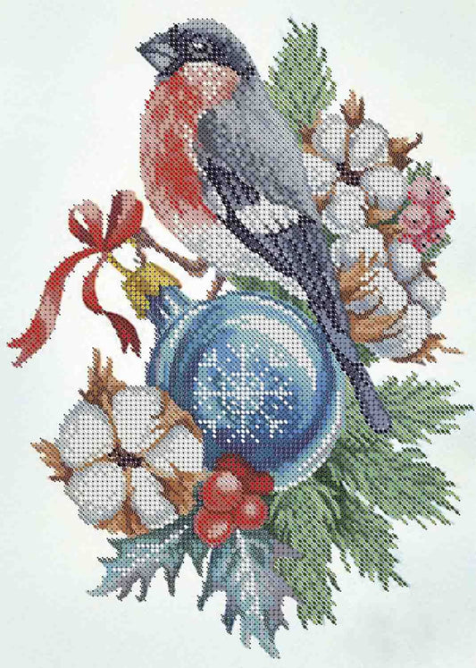 Bead Embroidery Kit Bullfinch DIY