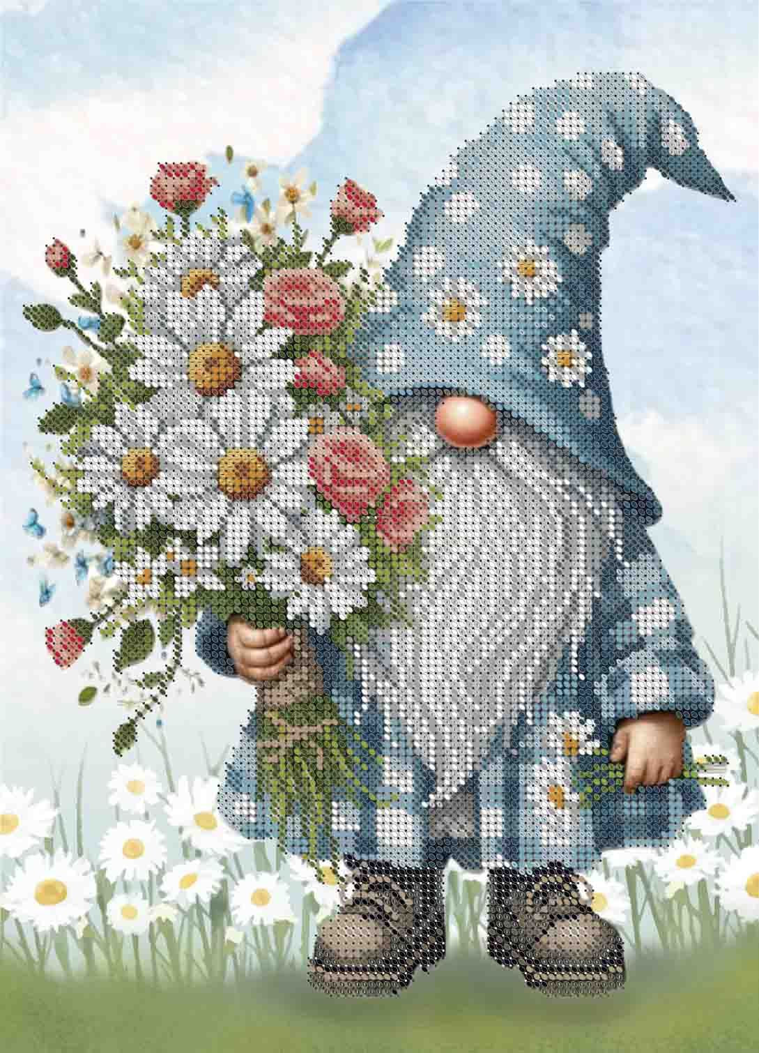 Perlenstickerei-Set, Mimosenblüten, Perlennadelspitze, Perlenstickerei, Perlenstickerei