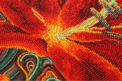 Bead Embroidery Kit Love song Flowers DIY Abris Art