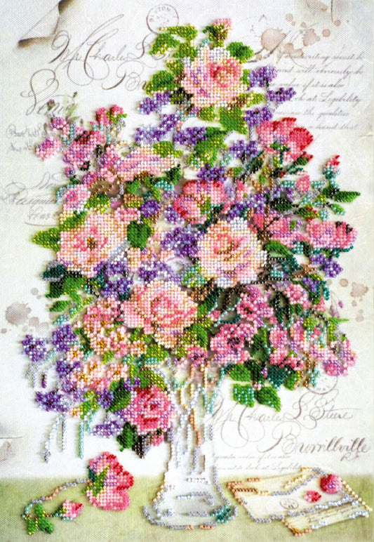 Kit de broderie de perles Fleurs DIY