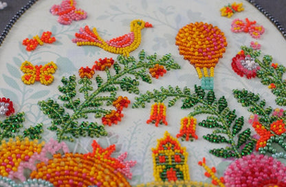 Bead Embroidery Kit Summer forever DIY Abris Art