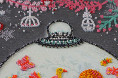 Bead Embroidery Kit Summer forever DIY Abris Art
