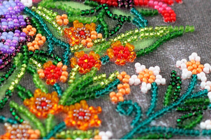 Bead Embroidery Kit Welcome Flowers DIY Abris Art