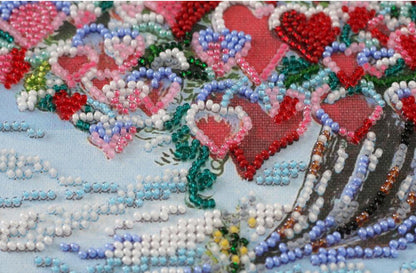 Bead Embroidery Kit Tree of love DIY Abris Art