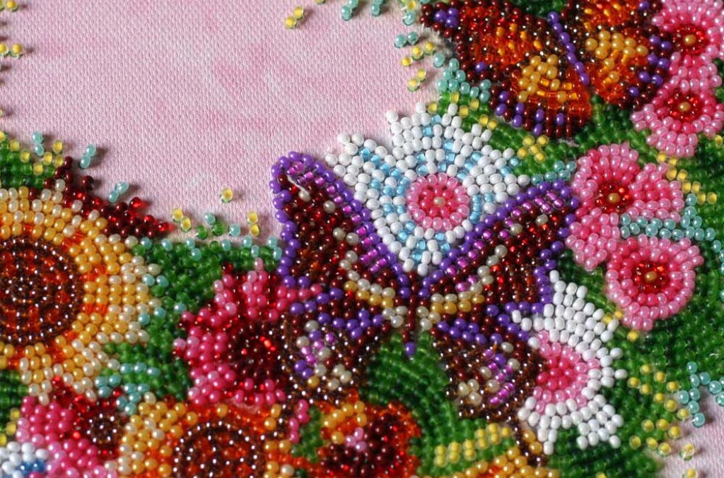 Perlenstickerei-Set Pusteblumen DIY Abris Art