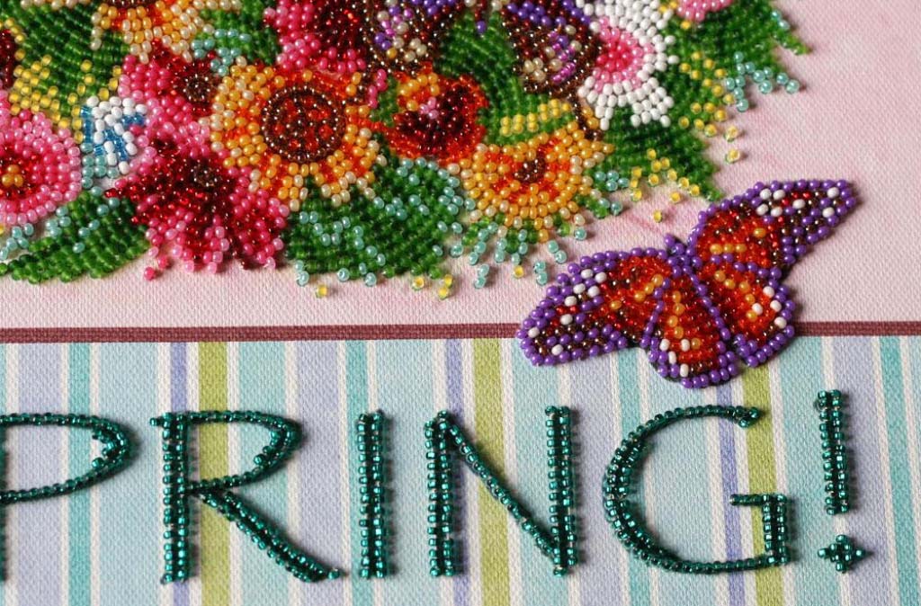 Perlenstickerei-Set Pusteblumen DIY Abris Art