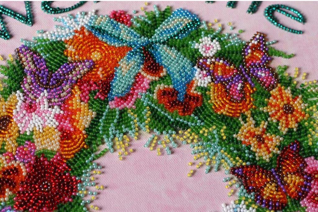 Perlenstickerei-Set Pusteblumen DIY Abris Art