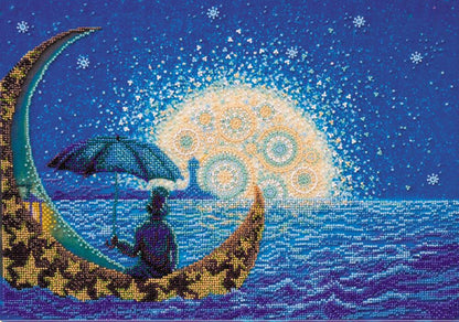 Bead Embroidery Kit Moonlight Sonata DIY Abris Art