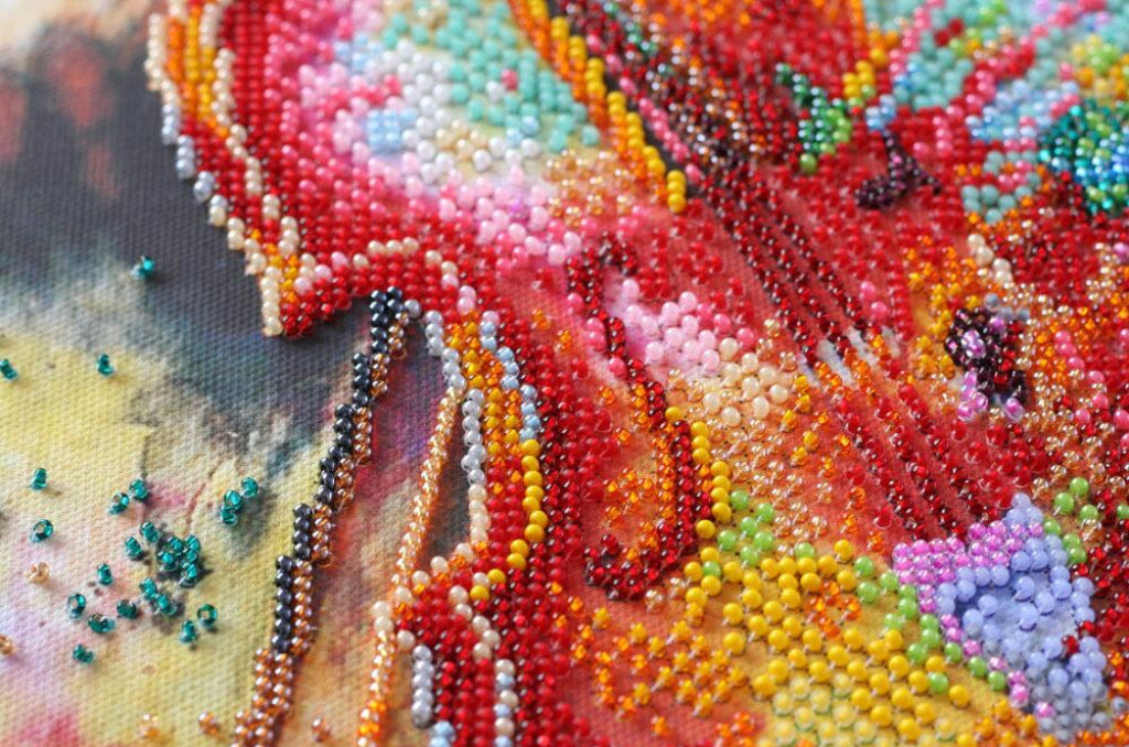 Bead Embroidery Kit Violin sounds DIY Abris Art