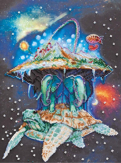 Bead Embroidery Kit Universe DIY Abris Art