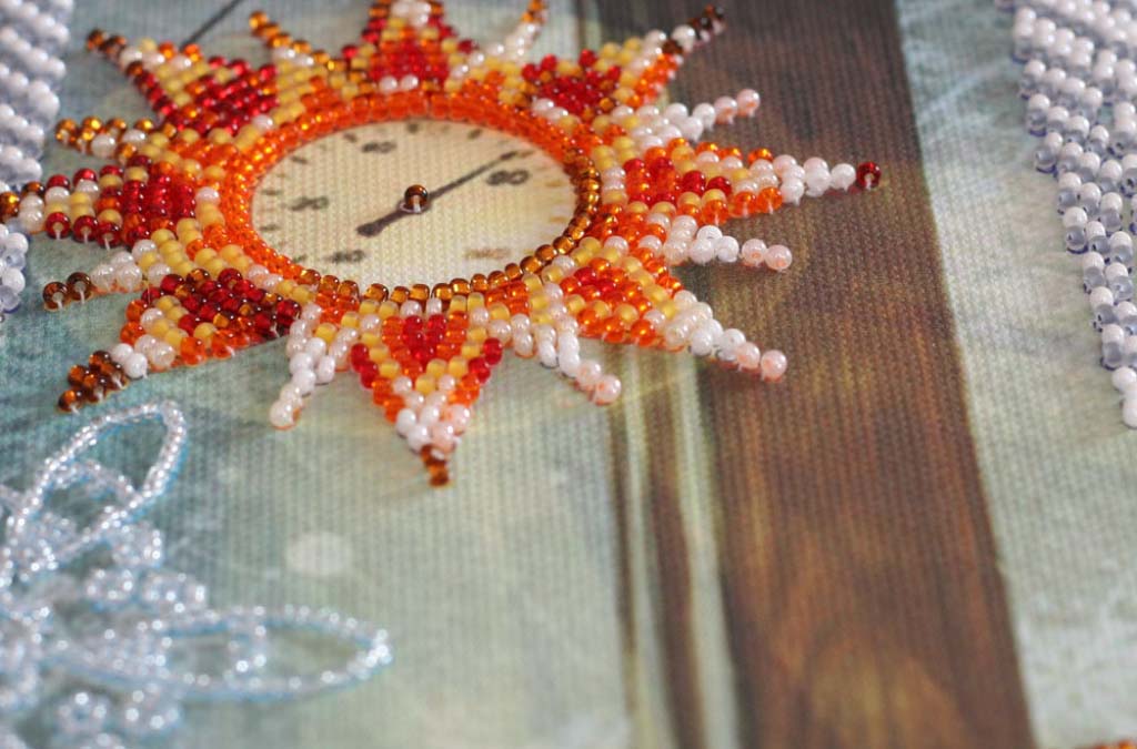 Perlenstickerei-Set Pusteblumen DIY Abris Art