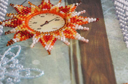 Bead Embroidery Kit Spring Flowers DIY by Abris Art