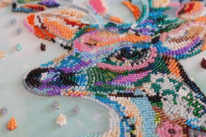 Bead Embroidery Kit Noble Deer DIY by Abris Art