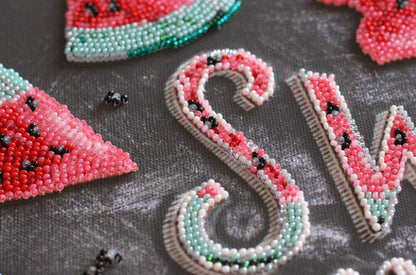 Bead Embroidery Kit Sweet summer DIY Abris Art