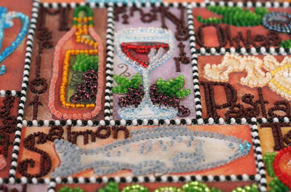 Bead Embroidery Kit Gourmet DIY Abris Art